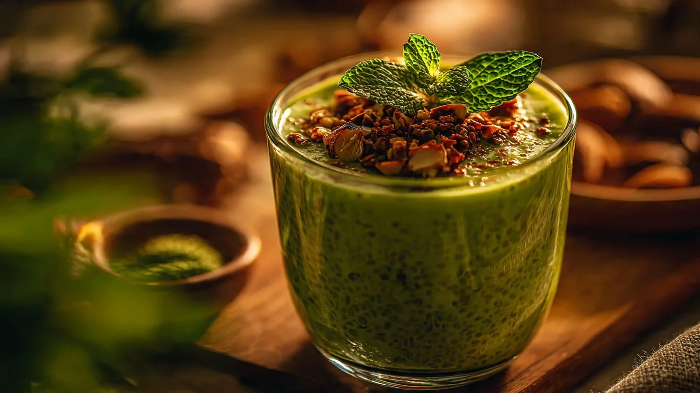 Creamy Matcha Chia Pudding Recipe (Healthy & Easy)