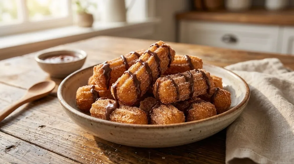 Crispy Air Fryer Churro Bites : Mini Churros in Minutes churro bites Crispy Air Fryer Churro Bites : Mini Churros in Minutes