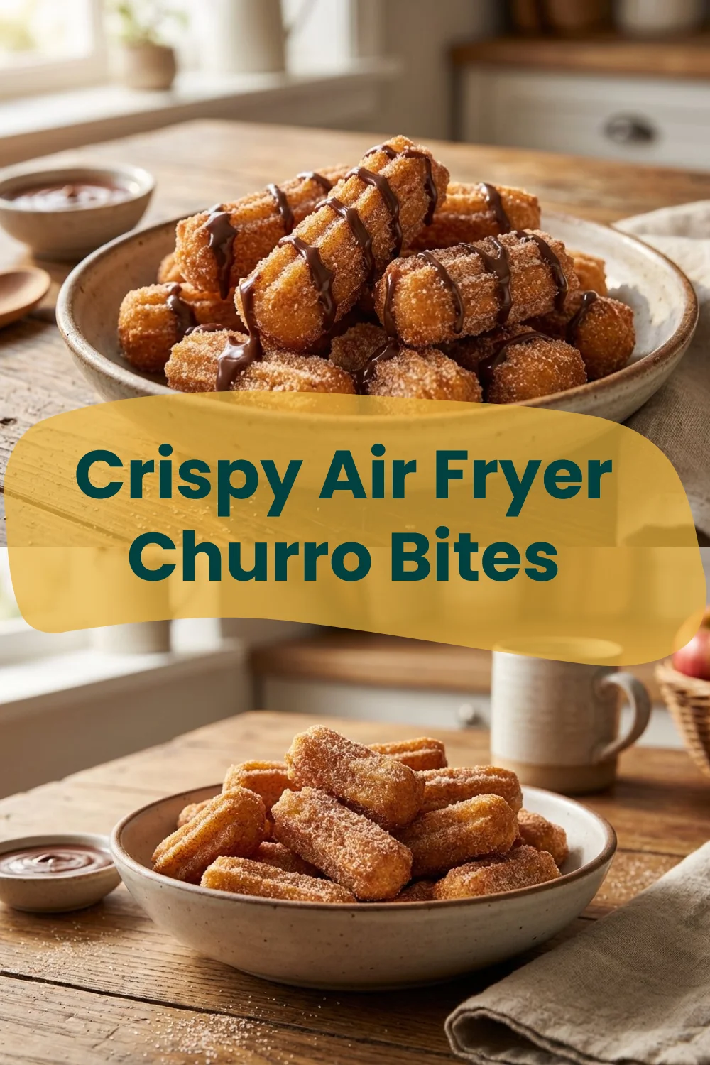 Crispy Air Fryer Churro Bites : Mini Churros in Minutes churro bites Crispy Air Fryer Churro Bites