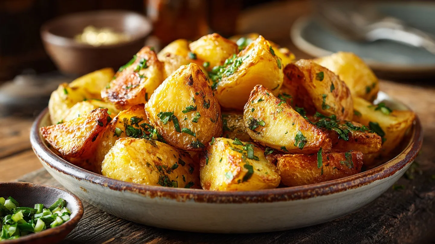 Authentic Greek Potatoes: Crispy Lemon Perfection!