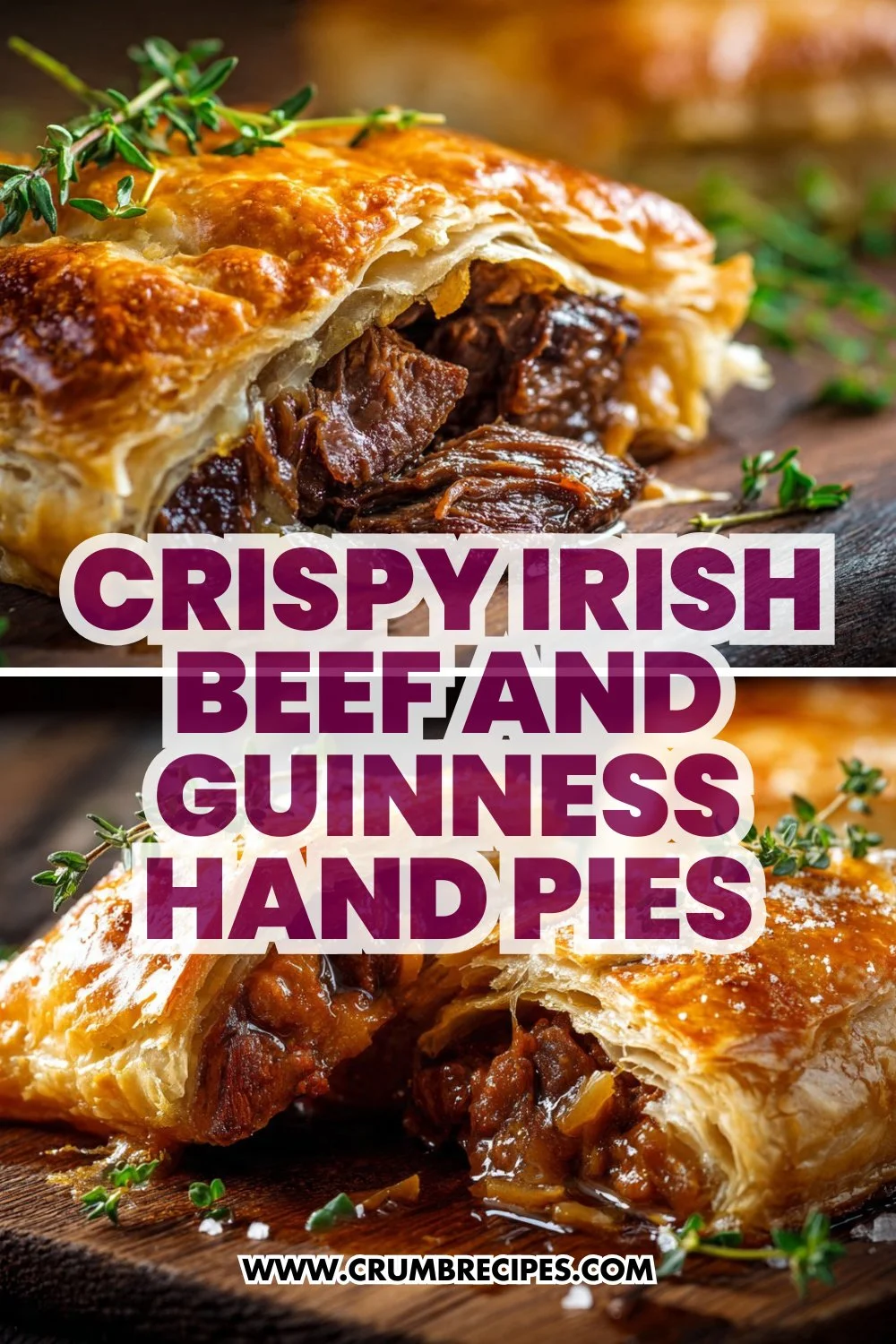 Crispy Irish Beef and Guinness Hand Pies