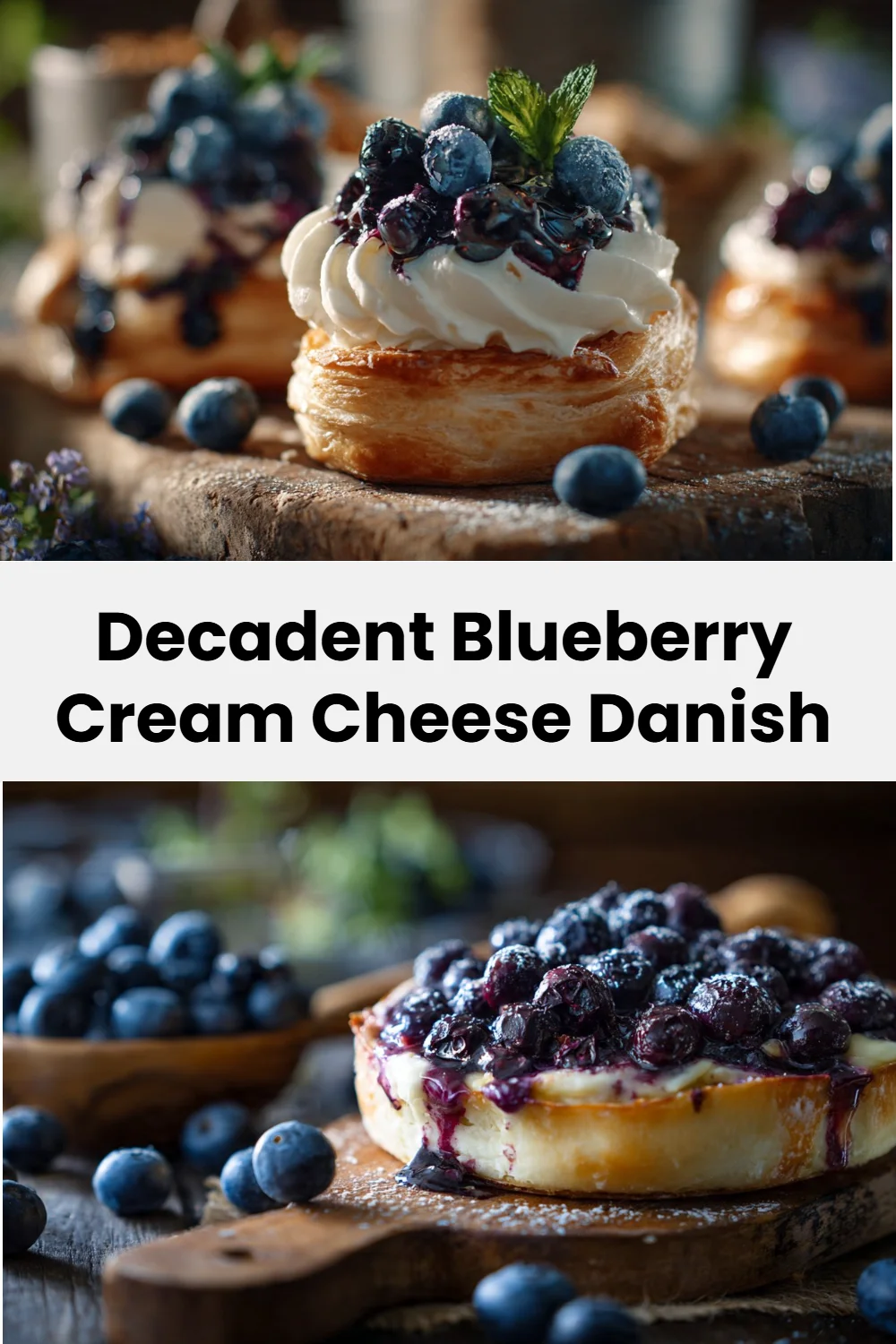 Decadent Blueberry Cream Cheese Danish