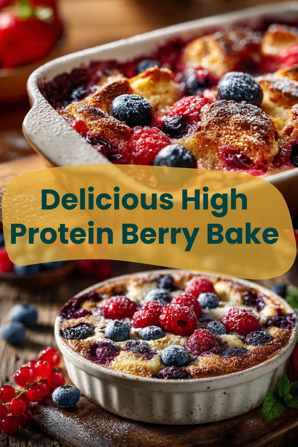 Delicious High Protein Berry Bake