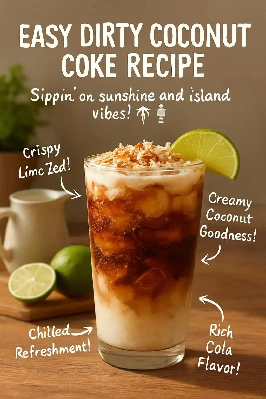 Creamy Coconut Cola: Dirty Coconut Coke Recipe (Pinterest-Friendly) Coconut Coke Dirty Coconut Coke