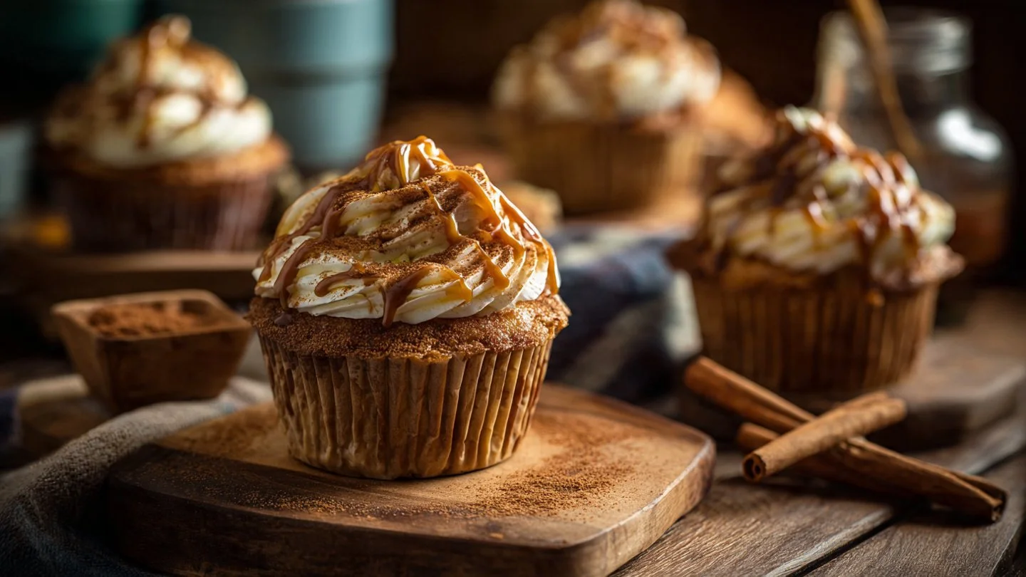 Dulce de Leche Churro Cupcakes