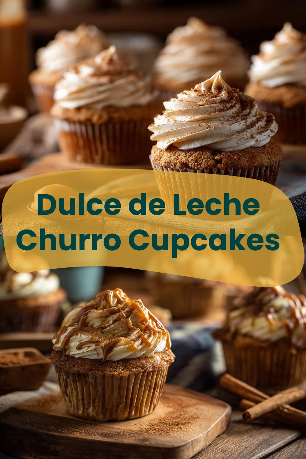 Dulce de Leche Churro Cupcakes