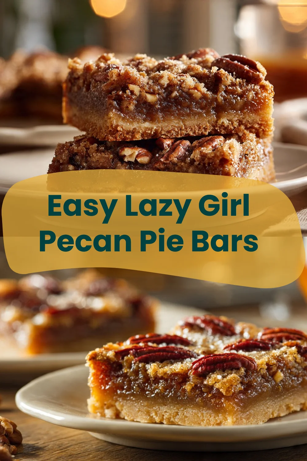 Easy Lazy Girl Pecan Pie Bars