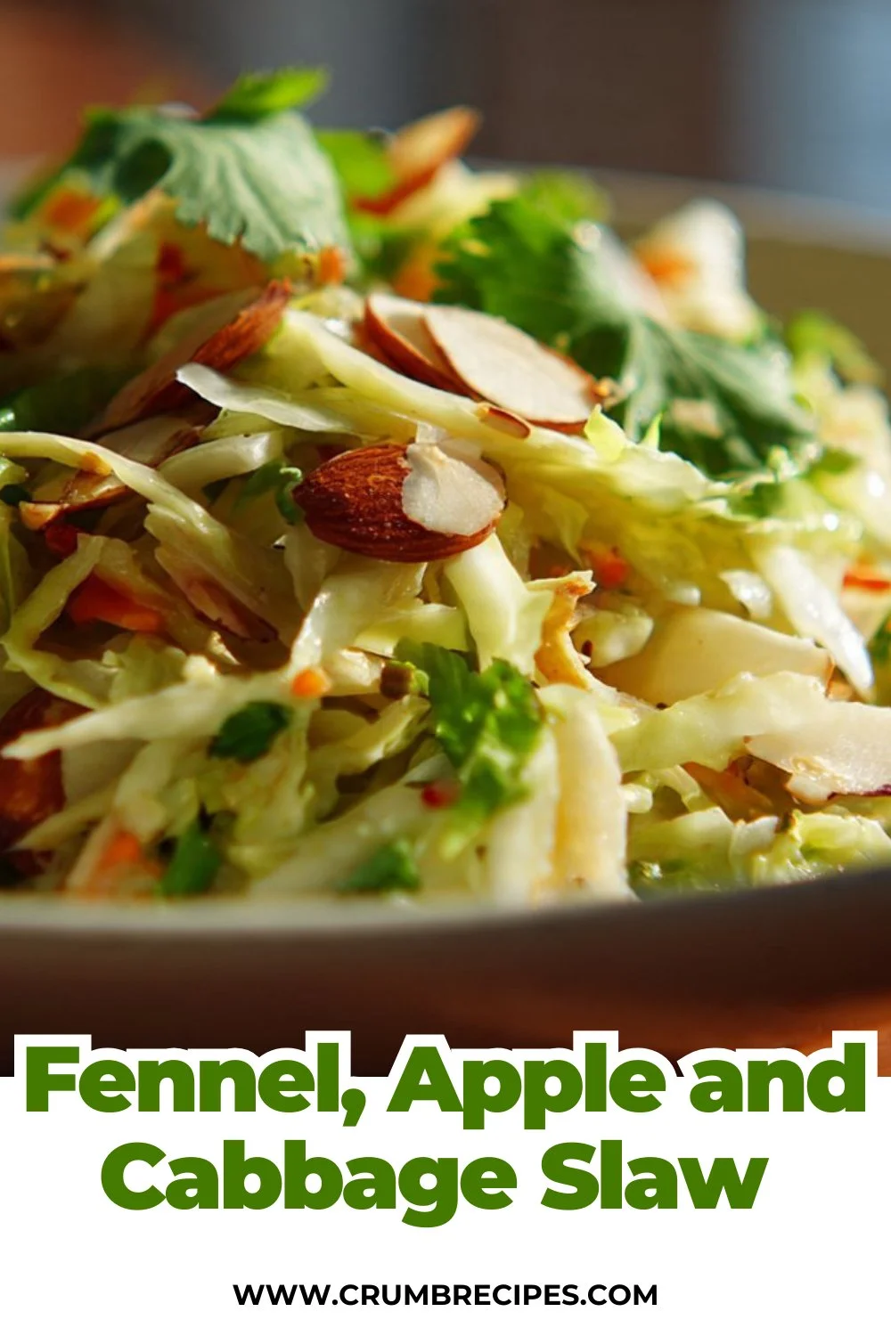 Fennel, Apple and Cabbage Slaw with Green Mayonnaise Bliss