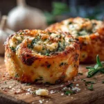 Delicious Garlic Parmesan Pizza Rolls inspired by New York pizza flavors