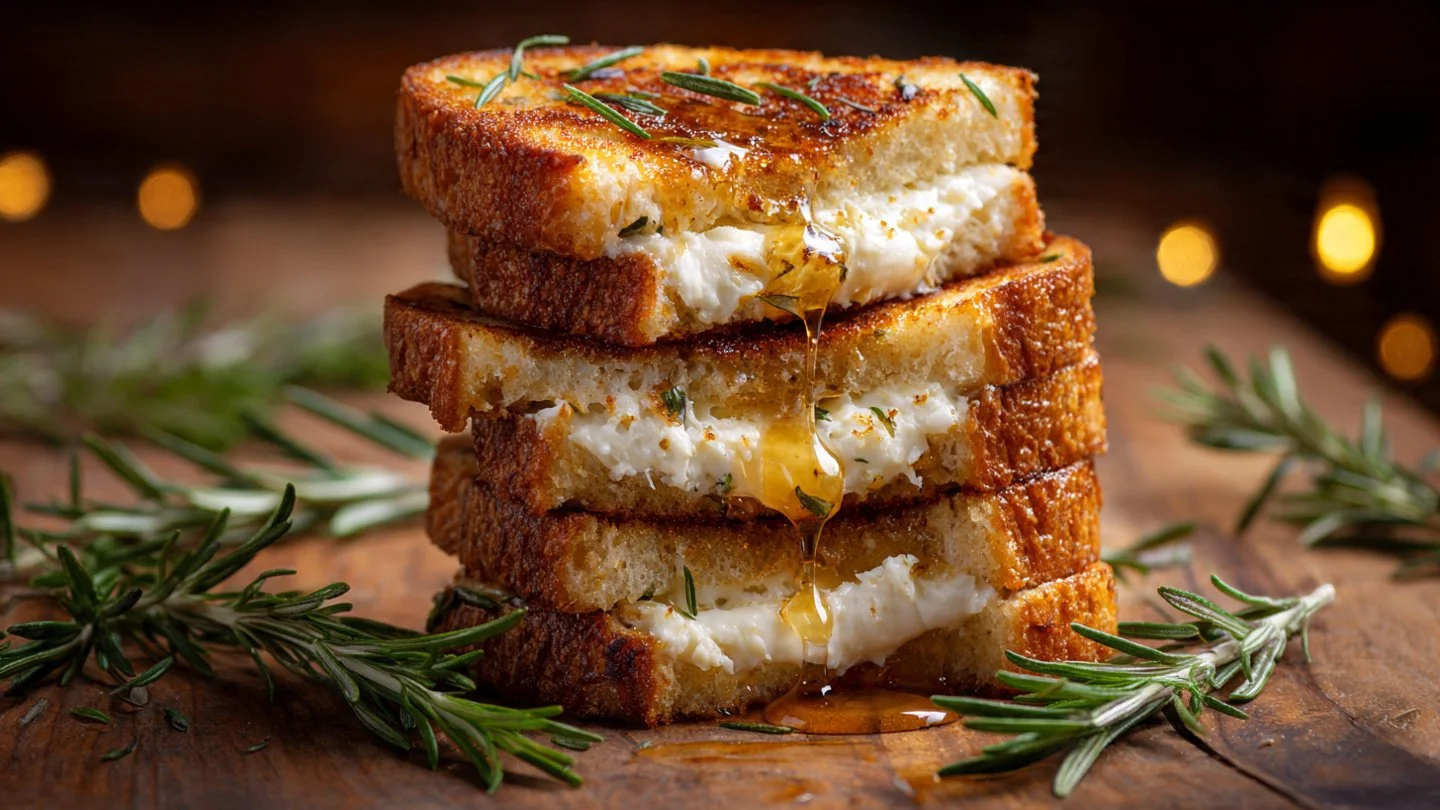 Goat Cheese Grilled Cheese with Honey Recipe