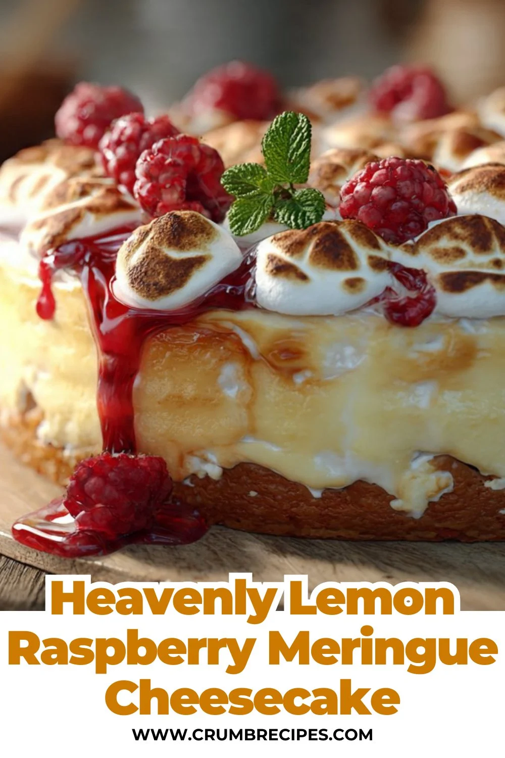 Heavenly Lemon Raspberry Meringue Cheesecake: A Slice of Sunshine Lemon Raspberry Meringue Cheesecake Heavenly Lemon Raspberry Meringue Cheesecake
