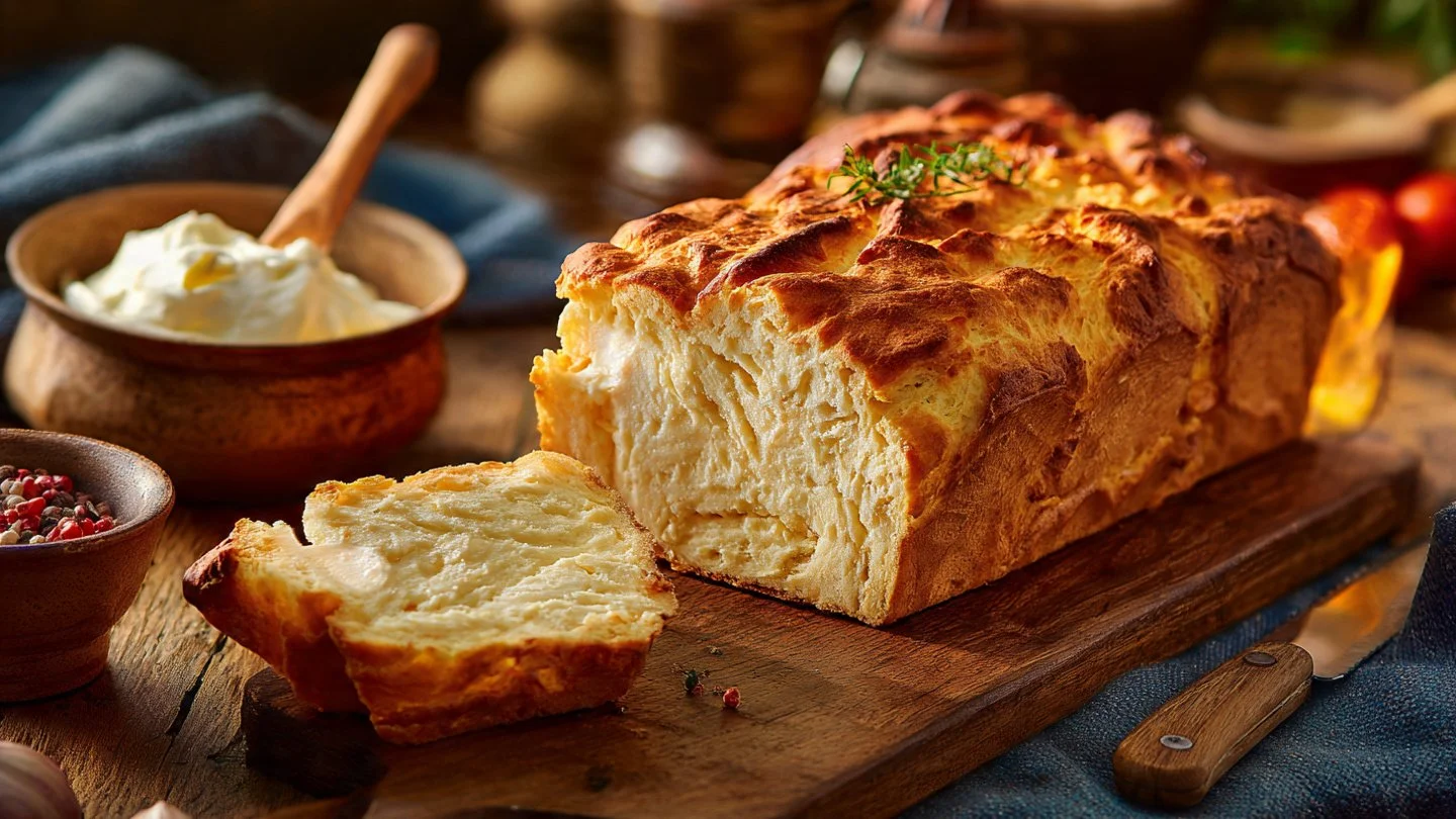 High-Protein Cottage Cheese Bread