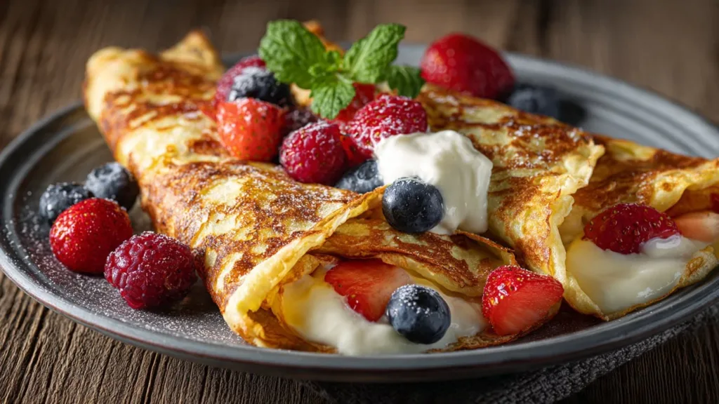 High-Protein Cottage Cheese Crepes: A Wholesome Way to Start Your Day!