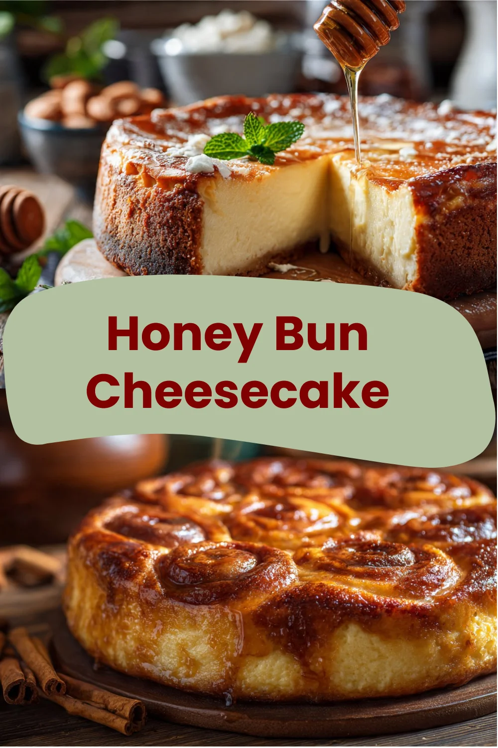 Honey Bun Cheesecake: Indulgence in Every Bite! Honey Bun Cheesecake Honey Bun Cheesecake