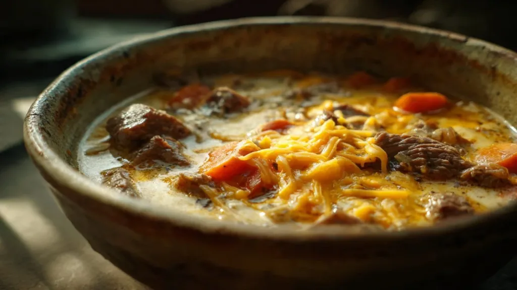 Ultimate Philly Cheesesteak Soup + Cheesy Toast Delight (Comfort in a Bowl)