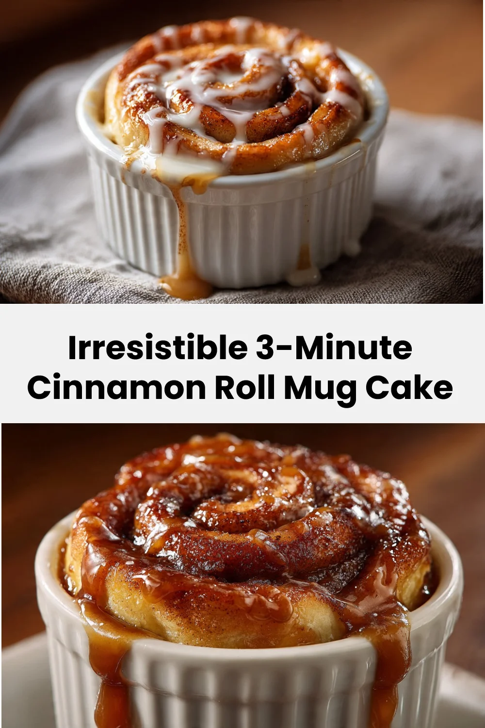 Irresistible 3-Minute Cinnamon Roll Mug Cake