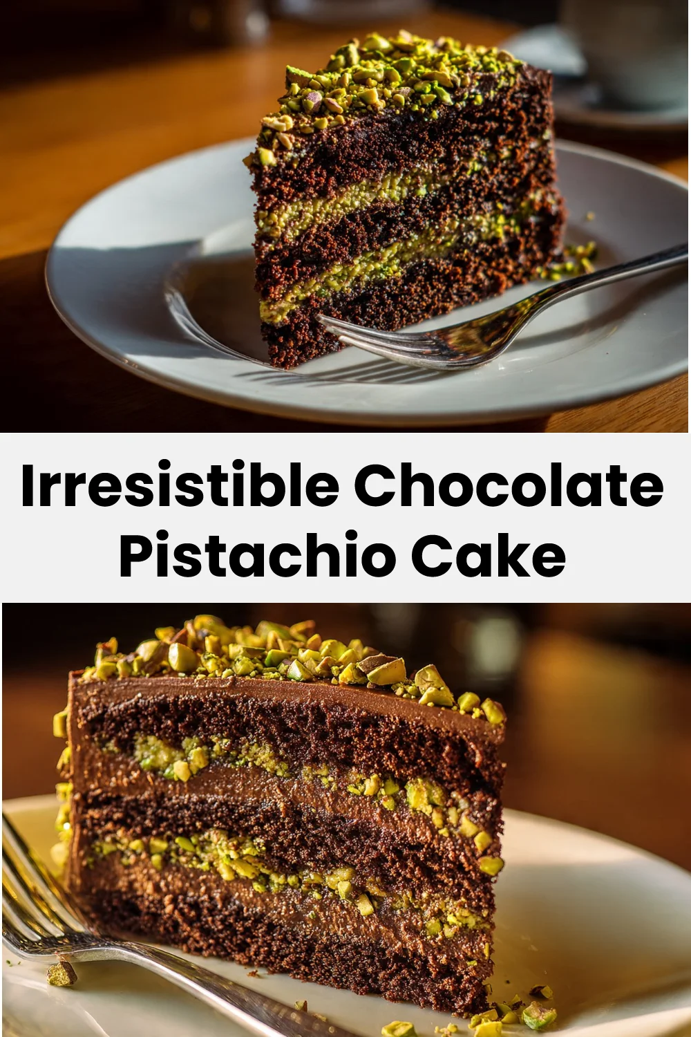 Irresistible Chocolate Pistachio Cake