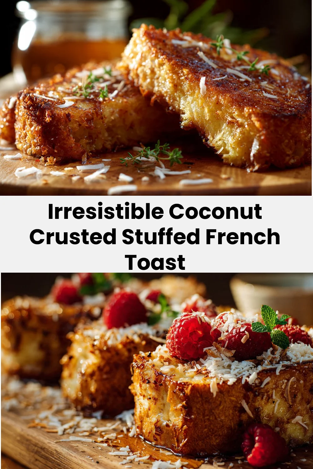 Irresistible Coconut Crusted Stuffed French Toast