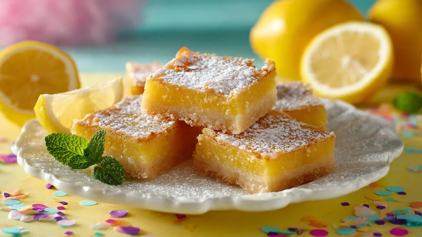 Sunny Lemon Cream Cheese Bars - Bright, Tangy, and Irresistible lemon cream cheese bars Lemon Cream Cheese Bars