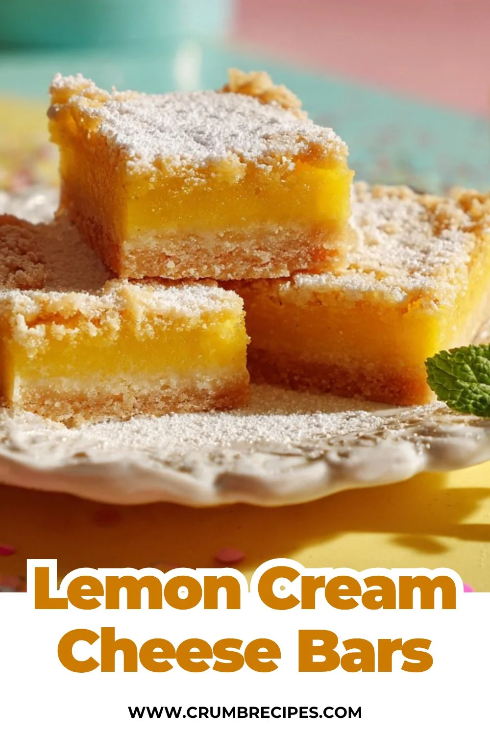 Sunny Lemon Cream Cheese Bars - Bright, Tangy, and Irresistible lemon cream cheese bars Lemon Cream Cheese Bars