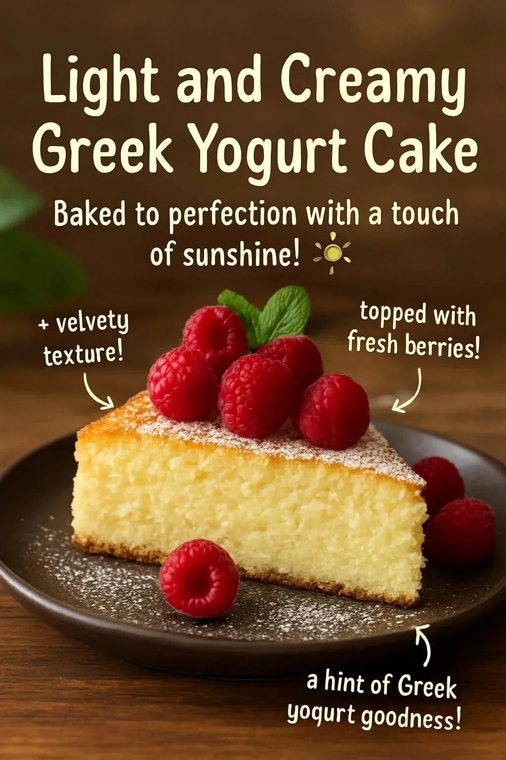 Light & Creamy Greek Yogurt Cake : Tangy, Flourless-ish Delight Greek yogurt cake Light and Creamy Greek Yogurt Cake