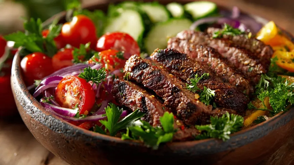 Mediterranean Steak Bowl Recipe : Quick, Flavor-Packed Bowl