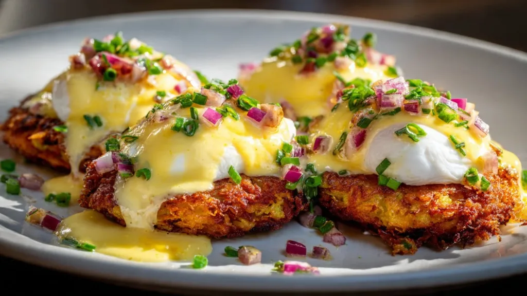 Mouthwatering Latke Eggs Benedict: A Breakfast Game-Changer