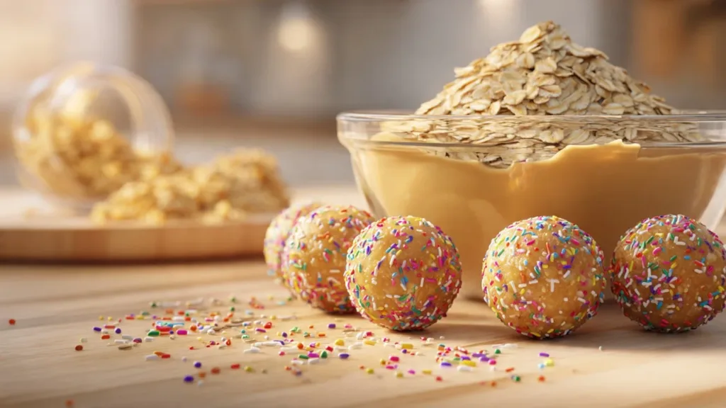 No-Bake Cake Batter Protein Balls (Easy, Fun & Ready in 30 Minutes!)