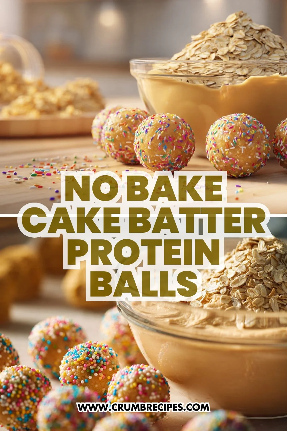 No Bake Cake Batter Protein Balls