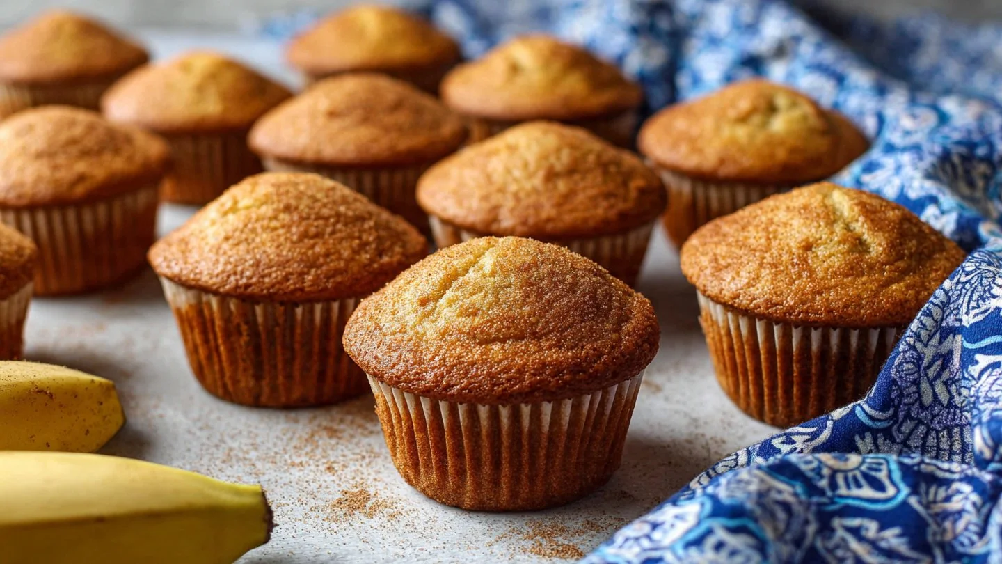 One Bowl Cinnamon Banana Bread Muffins
