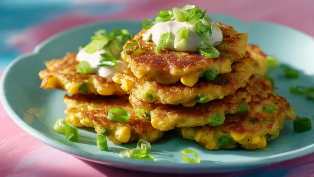 Pea & Sweetcorn Fritters Pea & Sweetcorn Fritters Pea & Sweetcorn Fritters