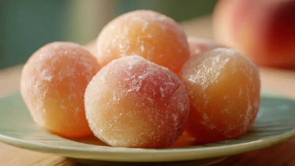 Peach Mochi Bites - Easy Homemade Peach Mochi Recipe for Summer Snacking Peach Mochi Peach Mochi Bites - Easy Homemade Peach Mochi Recipe for Summer Snacking