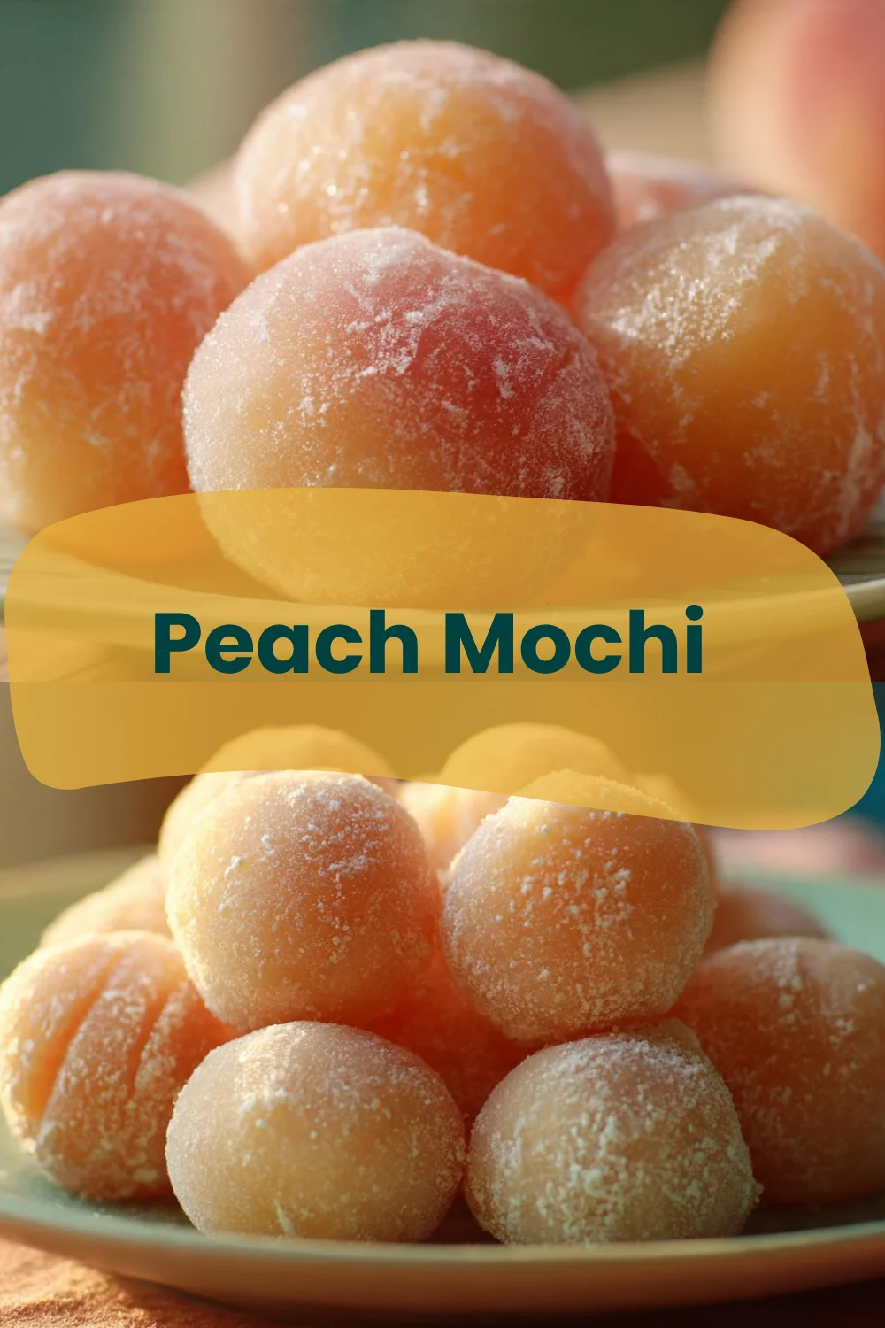Peach Mochi Bites - Easy Homemade Peach Mochi Recipe for Summer Snacking Peach Mochi Peach Mochi