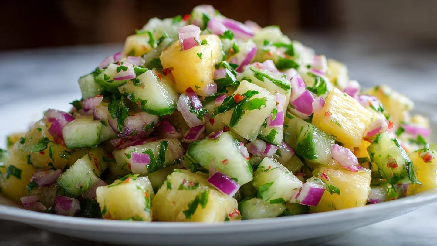Pineapple Cucumber Salad