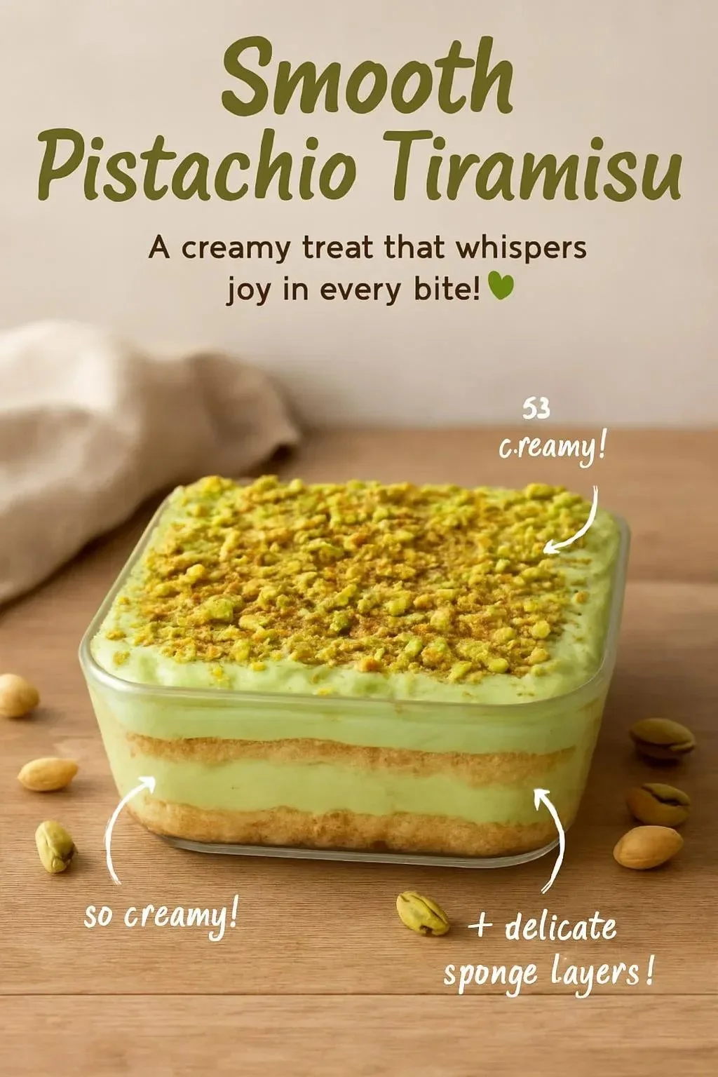 Pistachio Tiramisu
