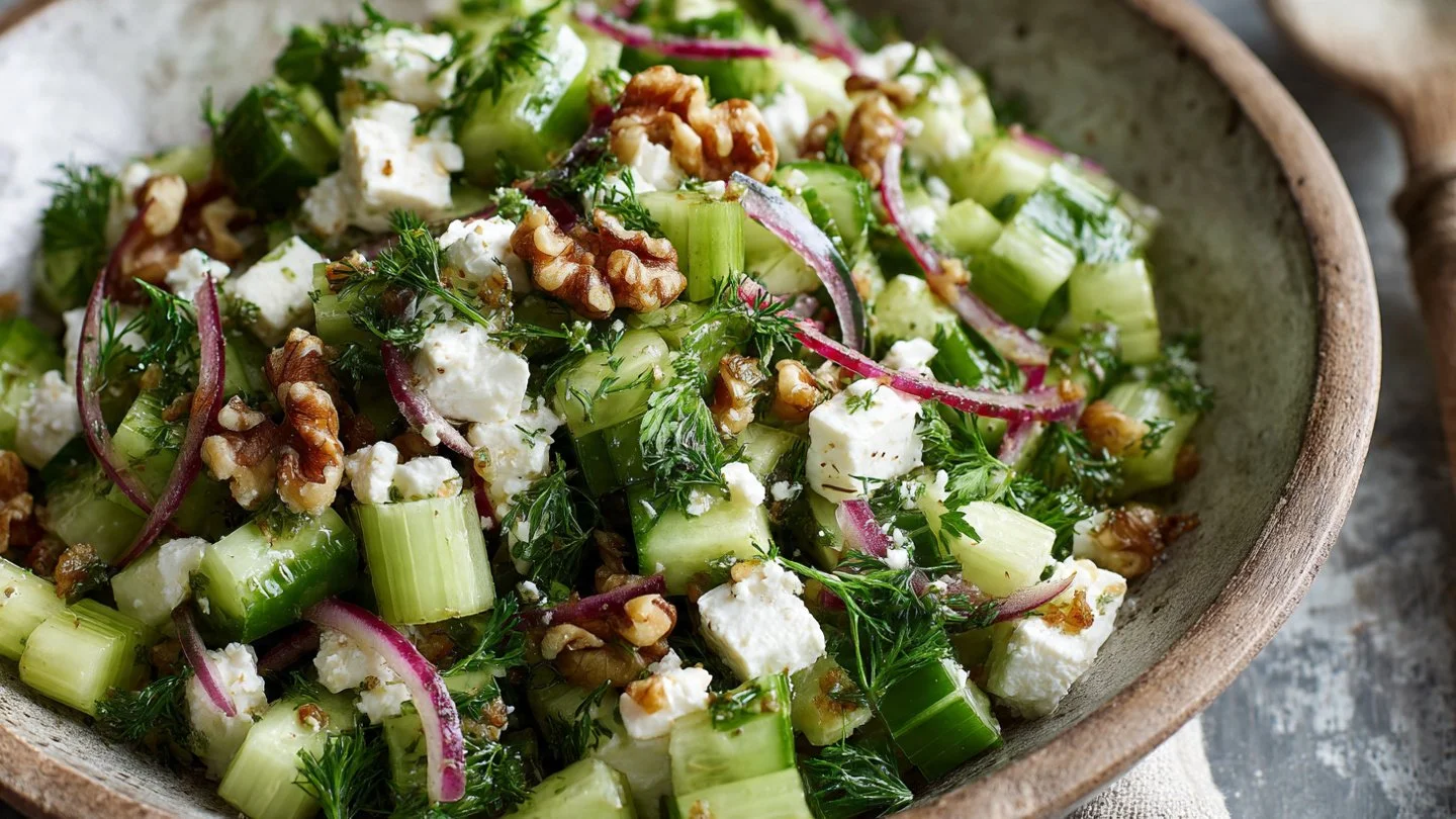 Quick Celery Salad with Feta