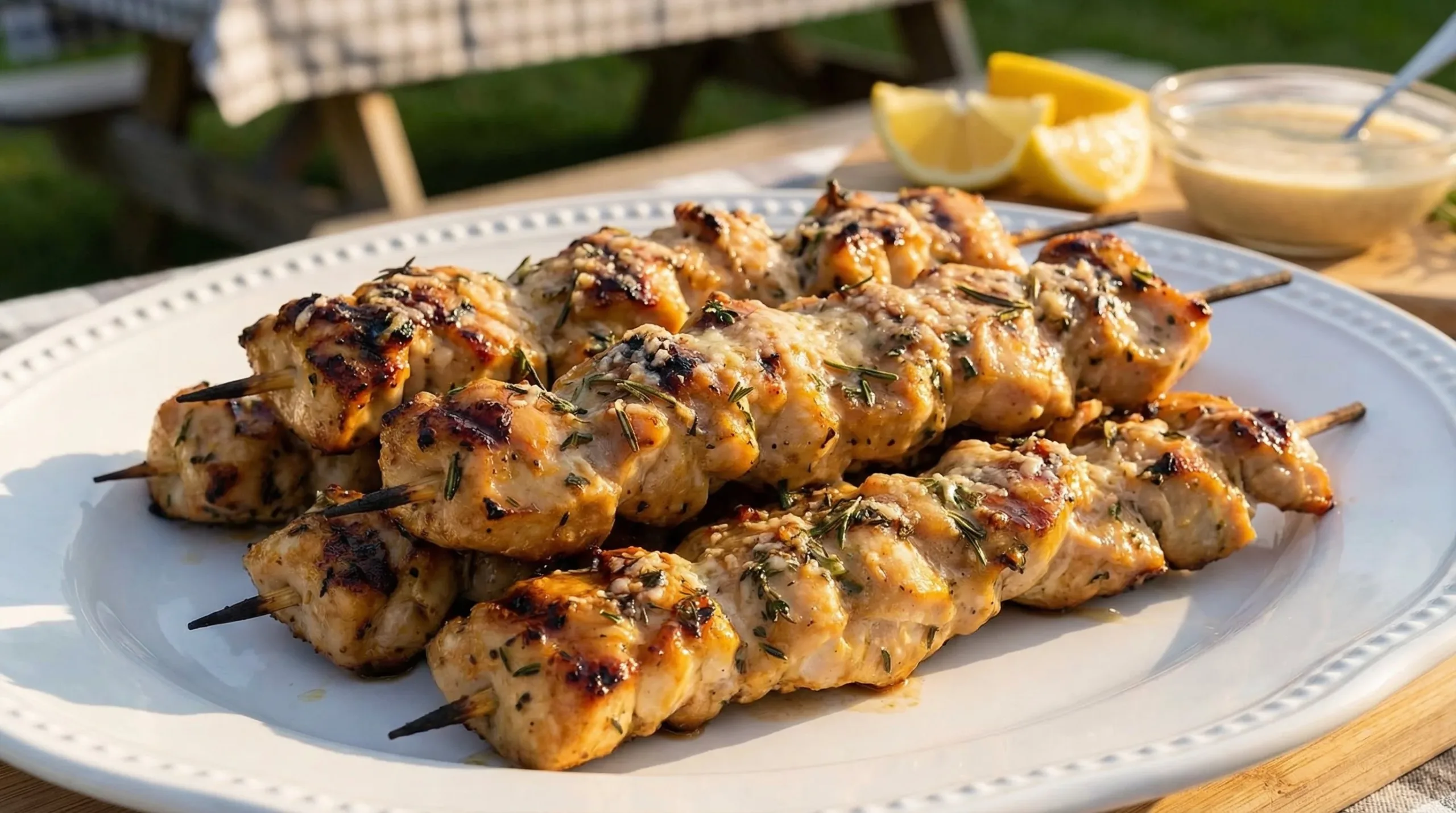 Crispy Ranch Garlic Parmesan Chicken Skewers : Easy Grill Recipe Garlic Parmesan Chicken Ranch Garlic Parmesan Chicken Skewers