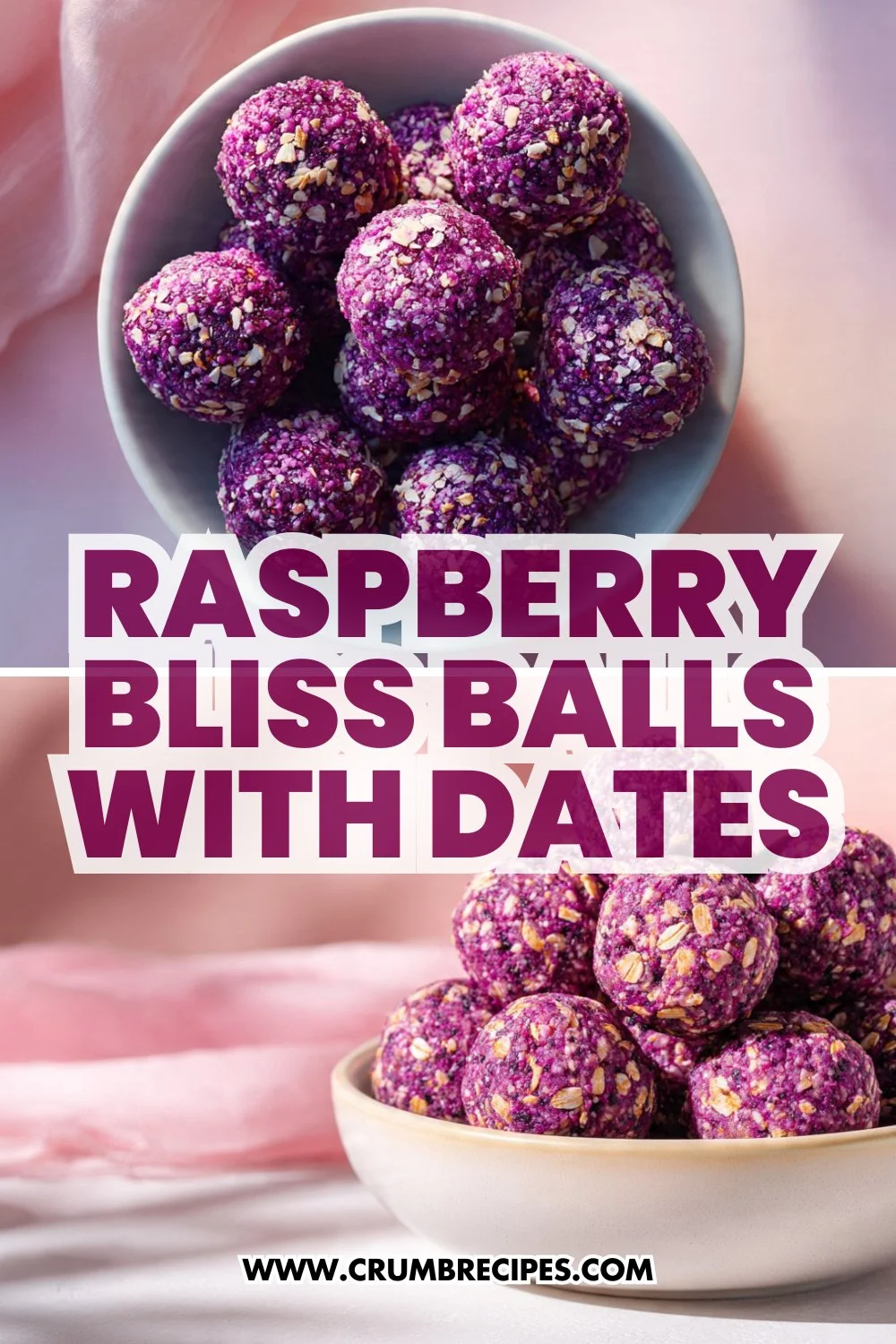Raspberry Bliss Balls with Dates