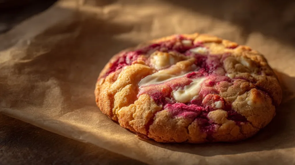Raspberry & White Chocolate Dream Cookies