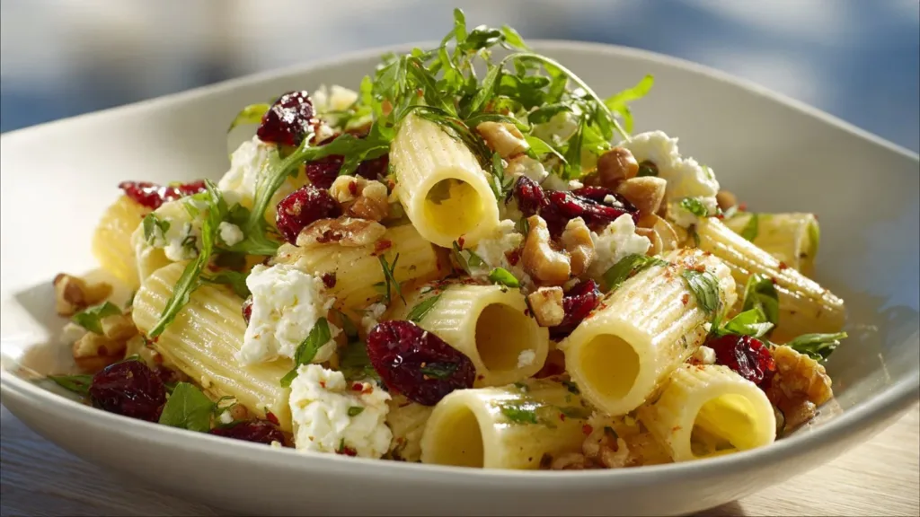 Bright Rigatoni Salad with Feta & Cranberries - Easy Lemon Vinaigrette Rigatoni Salad Bright Rigatoni Salad with Feta & Cranberries - Easy Lemon Vinaigrette