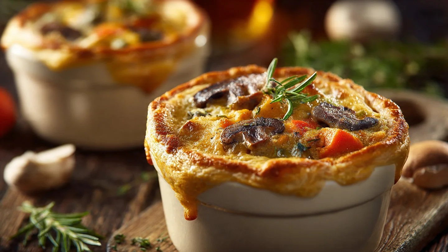 Roasted Autumn Vegetable Pot Pies