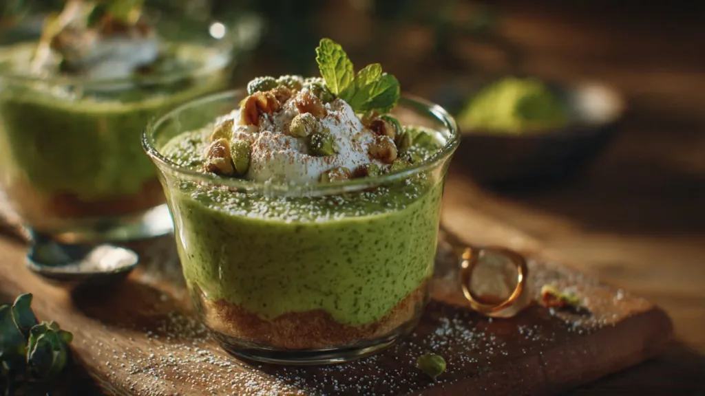 Shamrock Shakes in a Cup: St Patrick's Day Green Shake Pudding Cups