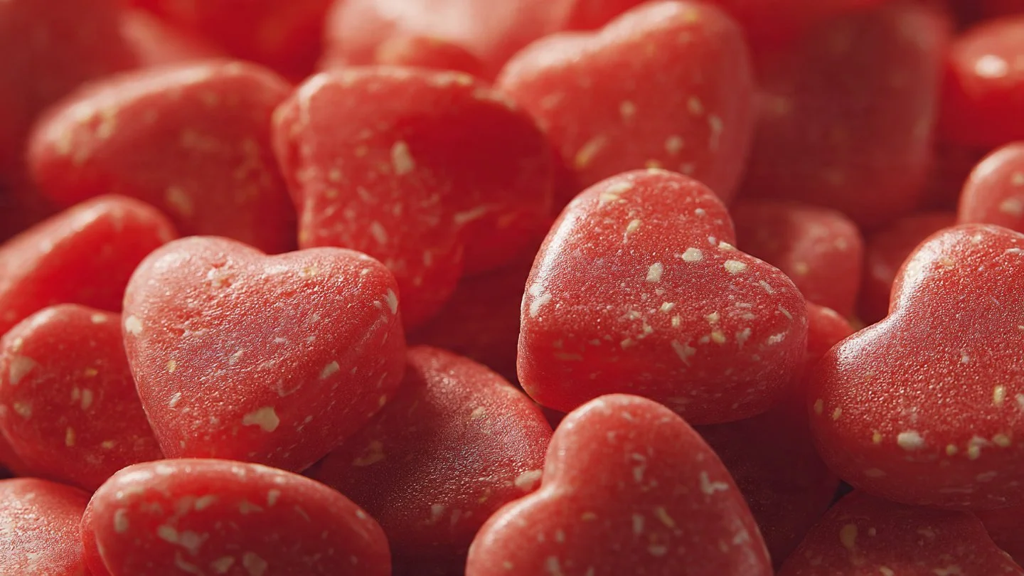 Strawberry Foam Candies