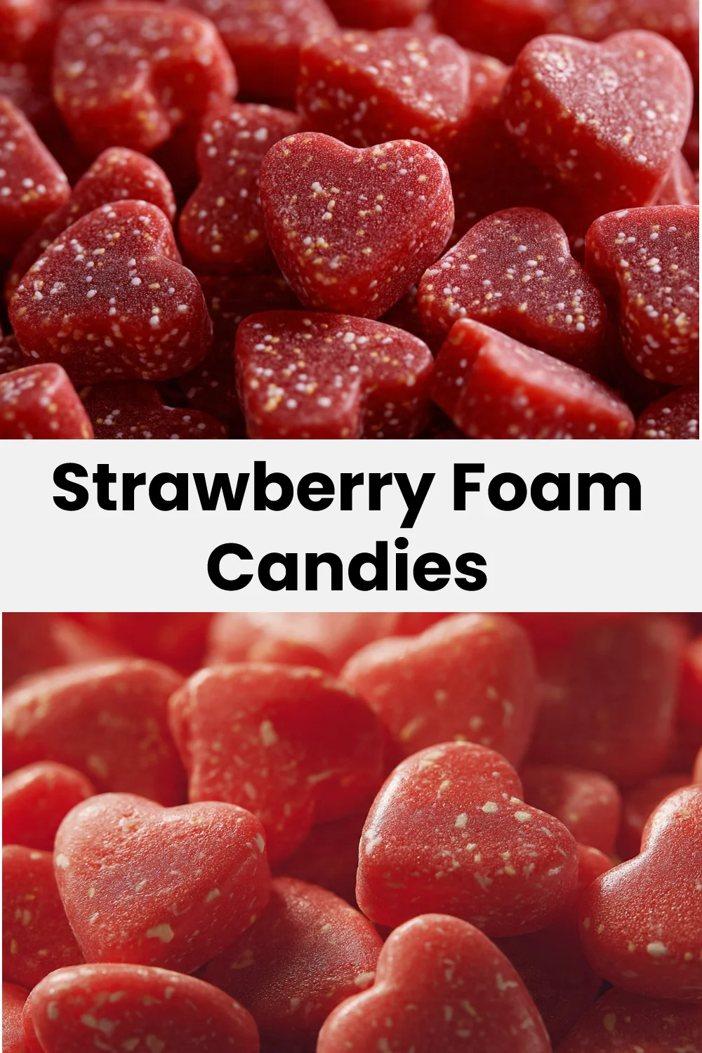 Strawberry Foam Candies