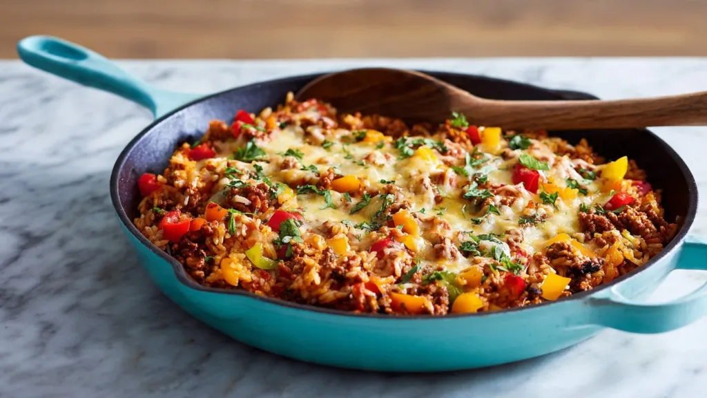 Cheesy Stuffed Pepper Casserole (Easy One-Skillet Comfort Food)