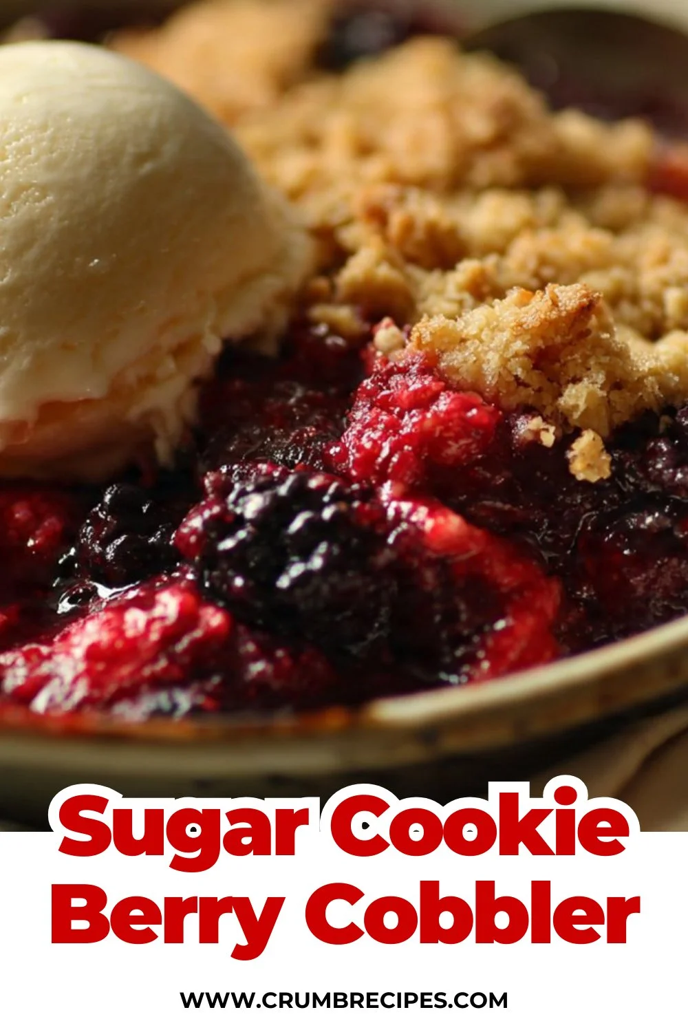 Sugar Cookie Berry Cobbler