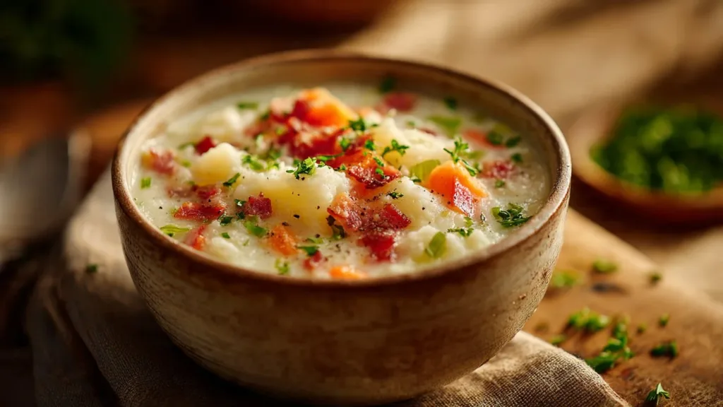 Tasty Colcannon Soup : Creamy Irish Potato & Kale Comfort