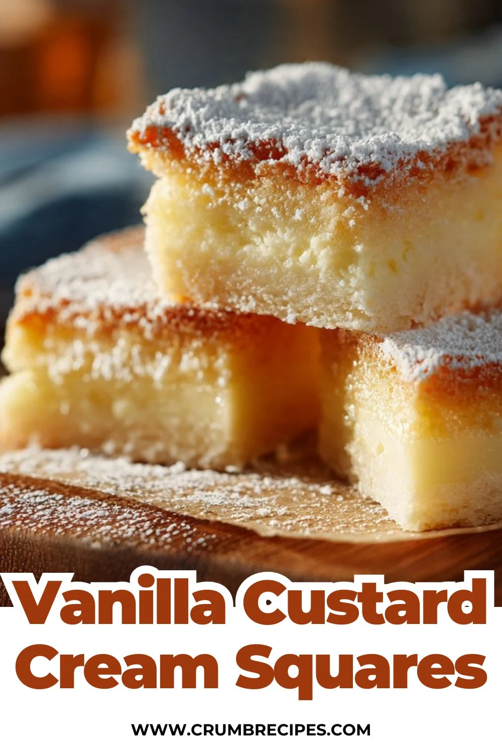 Vanilla Custard Cream Squares