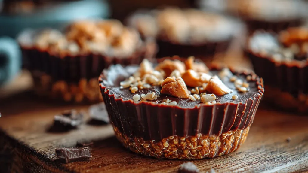 Vegan Quinoa Crunch Peanut Butter Cups : Crispy, Chocolatey, Plant-Based Treats