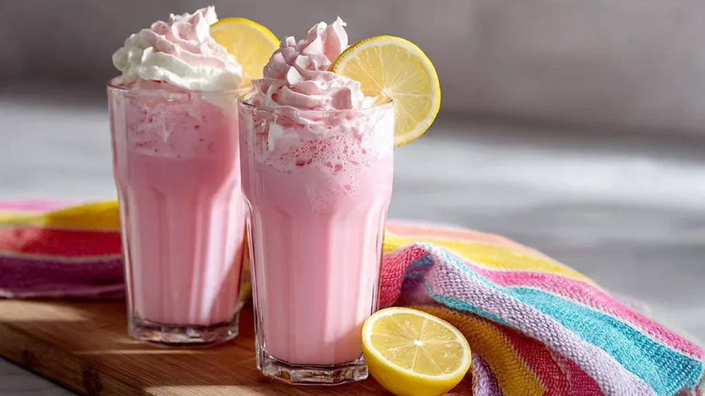 Fluffy Whipped Pink Lemonade : Pretty, Fizzy & Easy